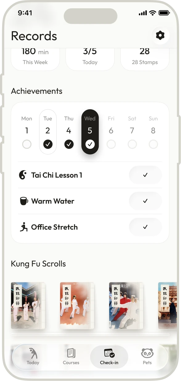 Goal setting screen